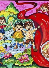 《兒童友好，共享未來(lái)》 朱思怡 10歲 鳳臺(tái)縣朱馬店鎮(zhèn)中心學(xué)校