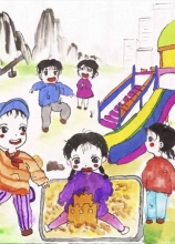 《和諧城市，共享美好童年》 陳劉筱旭 12歲 鳳臺(tái)縣第十中學(xué) 六（5）班