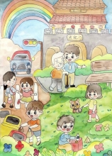 《我的壽州，我的家》 畢景沐 7歲 壽縣縣直機(jī)關(guān)幼兒園  大二班