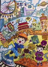 《古城童夢(mèng)，壽春印象》曹韻琛 9歲 壽縣壽春小學(xué)三（6）班